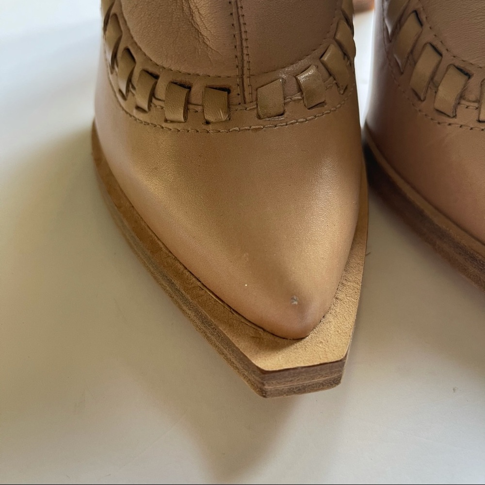 Authentic Alexander Wang tan Leather ankle boots size 36 - Picture 5 of 8